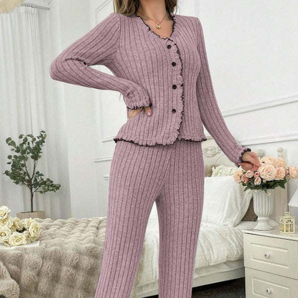Femenza™ Casual Cardigan Loungewear Set