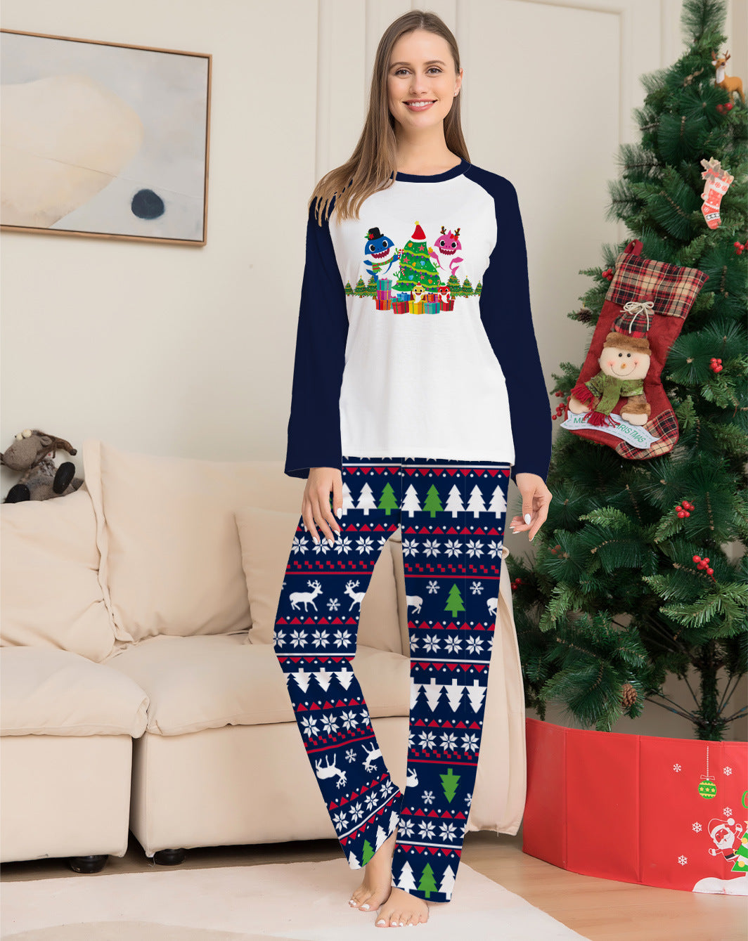 Femenza™ Family Matching Christmas Pajama Set