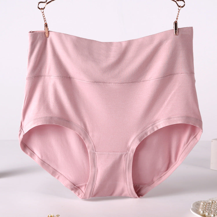 Femenza™ Women Underwear Soft Viscose Solid Color High Waist Panties 4pcs
