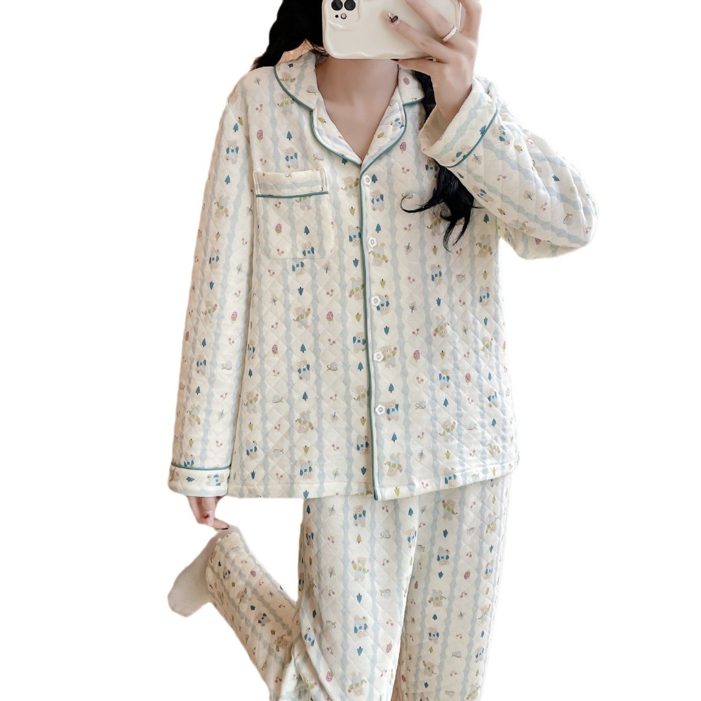 Femenza™ All-Cotton Cozy Sweet Loungewear Set