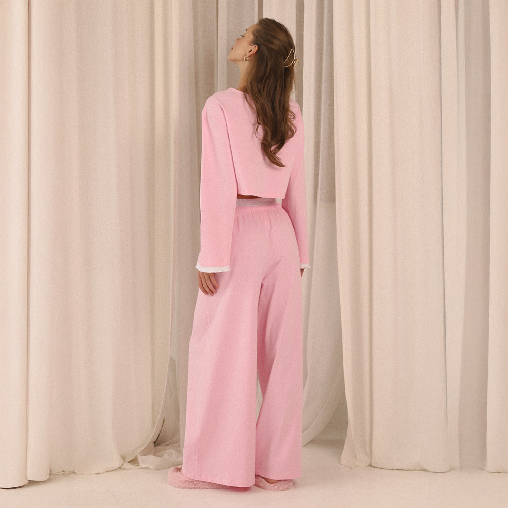 Femenza™ Long Sleeve And Pants Pajama Set Loungewear