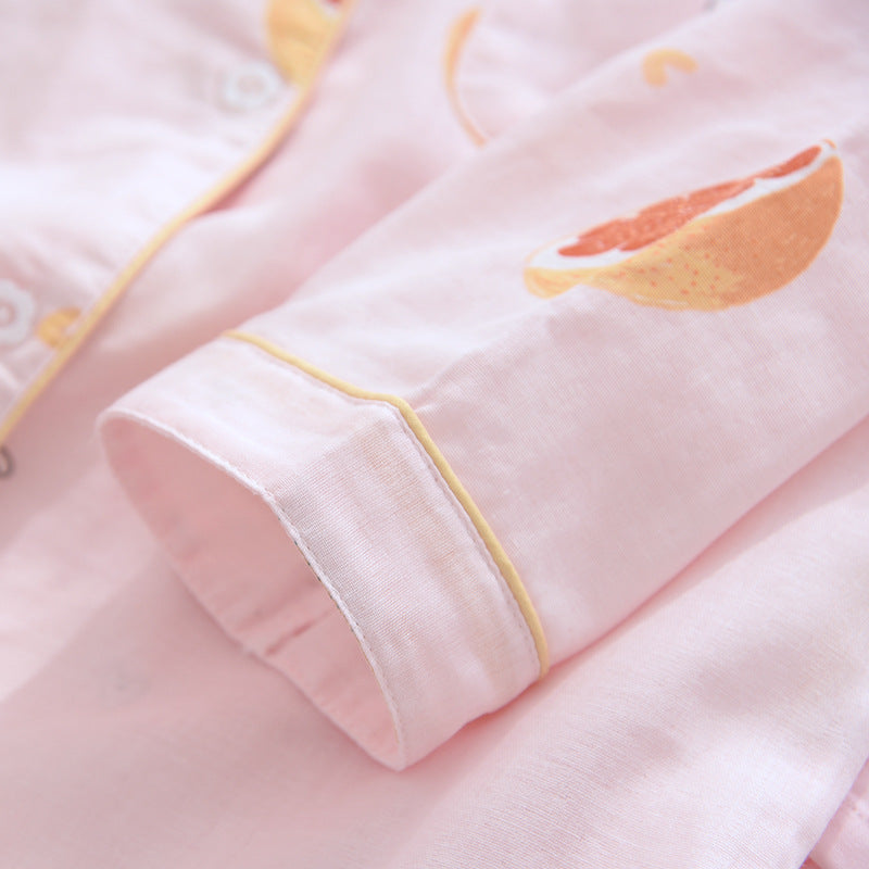 Femenza™ Print Long Sleeve Cotton Loungewear Set