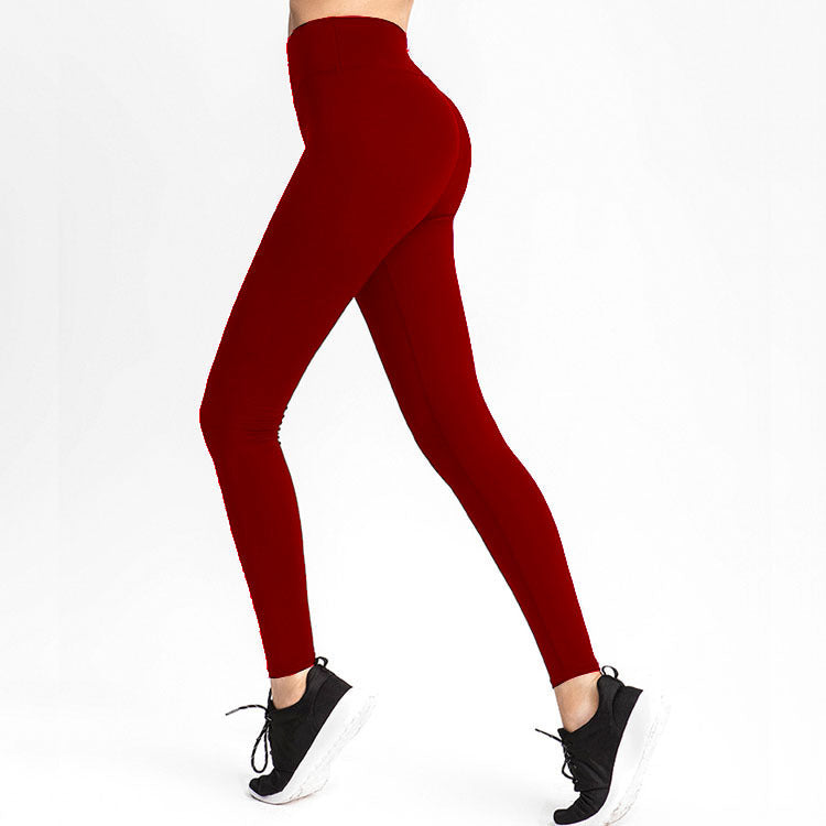 Femenza™ Solid Color  High-waist sports Fitness Yoga Pants