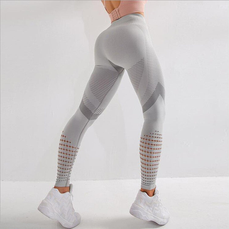 Femenza™ Quick-drying Breathable High-waist Mesh Tight Yoga Pants
