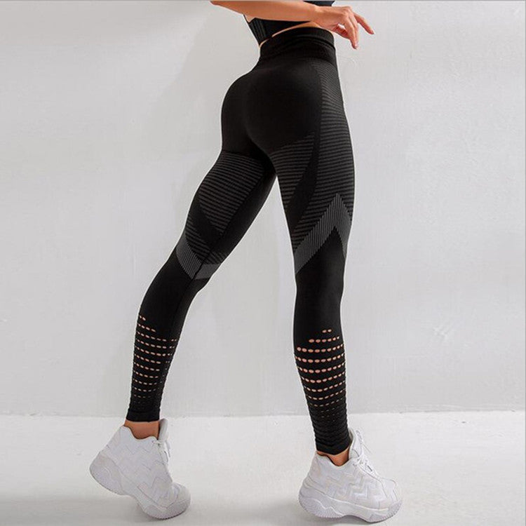 Femenza™ Quick-drying Breathable High-waist Mesh Tight Yoga Pants