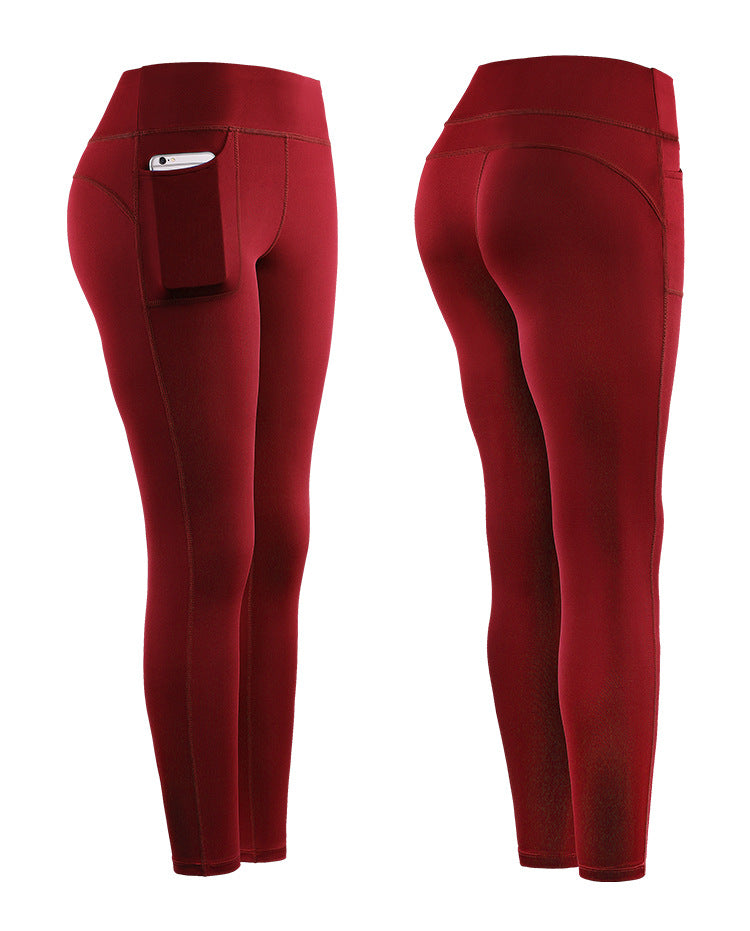 Femenza™ Multi-Color High Waist Pocket Sports Yoga Leggings
