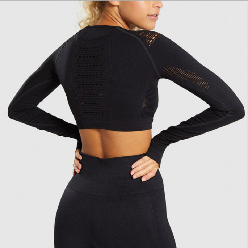 Femenza™ Long Sleeve Yoga Set Sports Top Fitness
