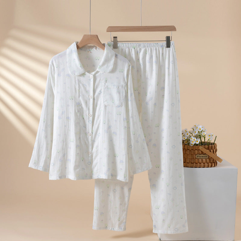 Femenza™ Pure Cotton Cartoon Print Summer Loungewear Suit