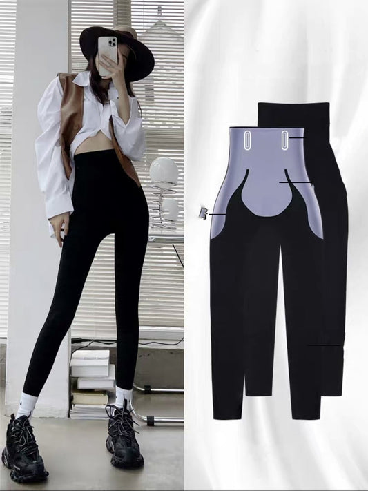 Femenza™ Velvet-Lined Supportive Yoga Leggings