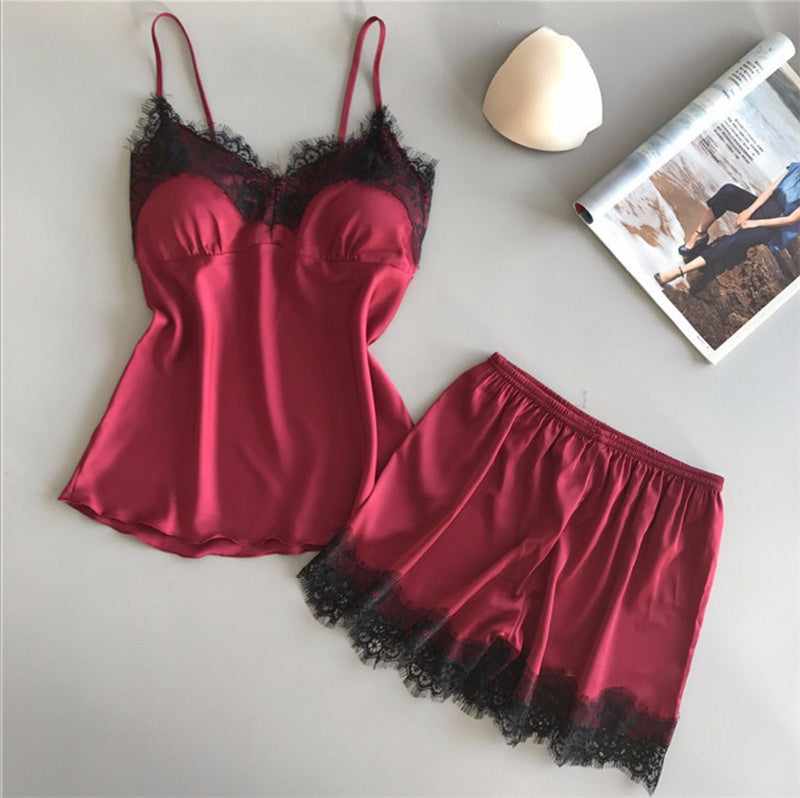 Femenza™ Silk Loungewear Two-Piece Set