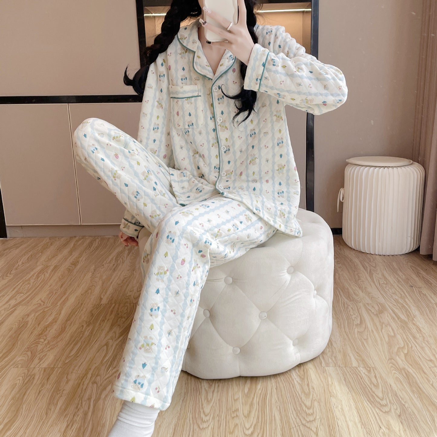 Femenza™ All-Cotton Cozy Sweet Loungewear Set