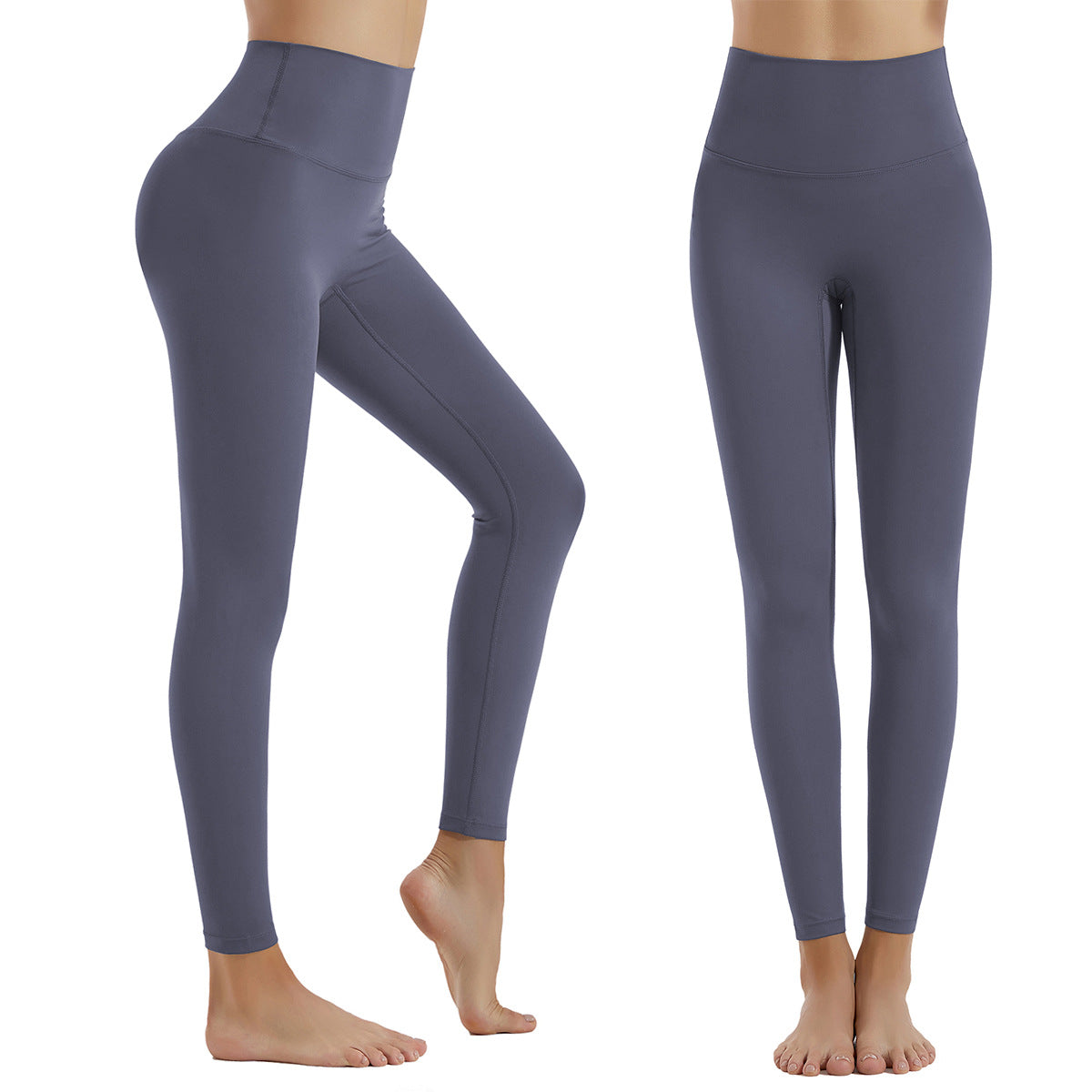 Femenza™ Solid Color  High-waist sports Fitness Yoga Pants