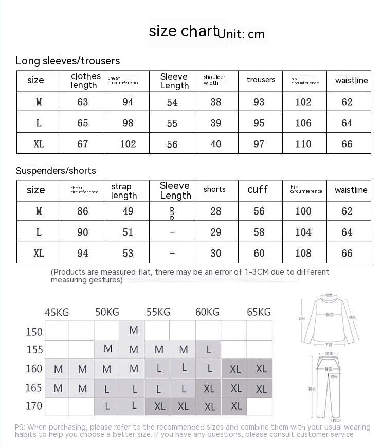 Femenza™ Silk Printed Sweet Cute Loungewear Seven-piece Set