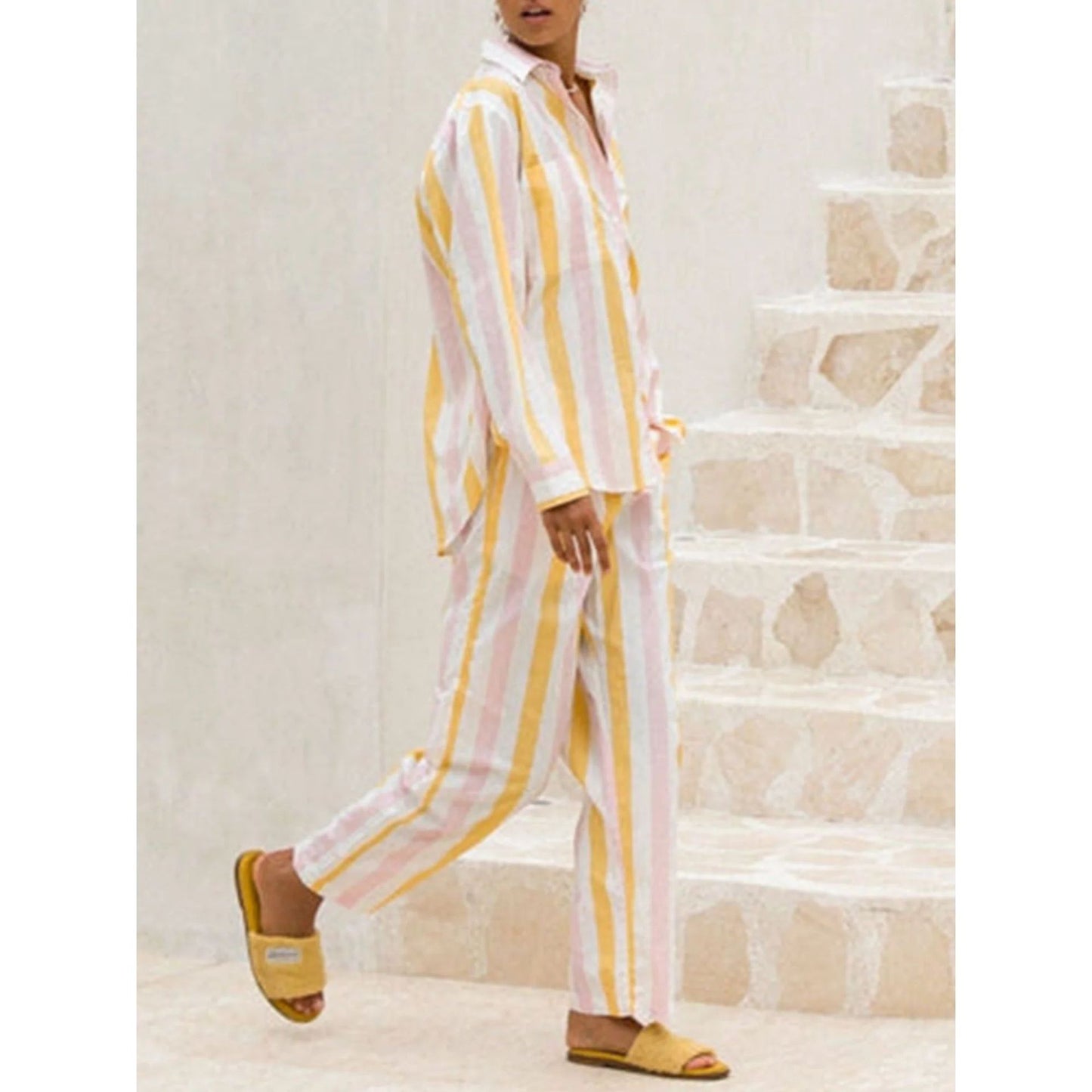 Femenza™ Simple Loose And Comfortable Loungewear Pajamas