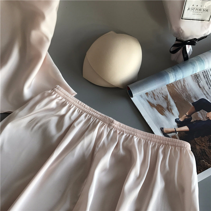 Femenza™ Silk Loungewear Two-Piece Set