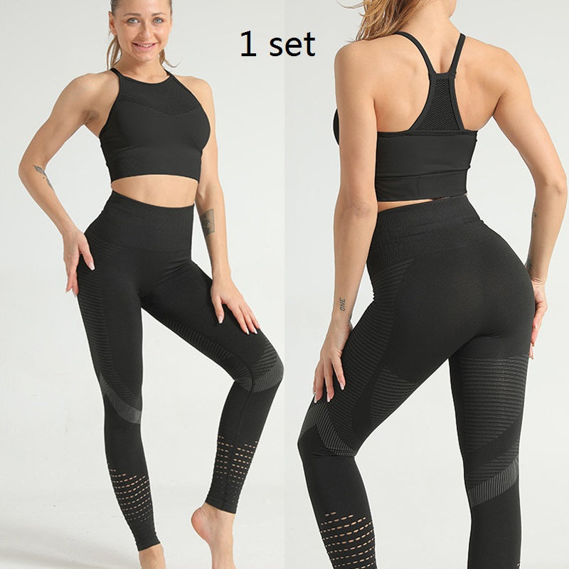 Femenza™ Quick-drying Breathable High-waist Mesh Tight Yoga Pants