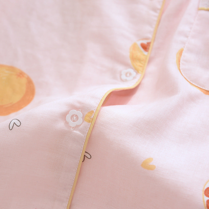 Femenza™ Print Long Sleeve Cotton Loungewear Set
