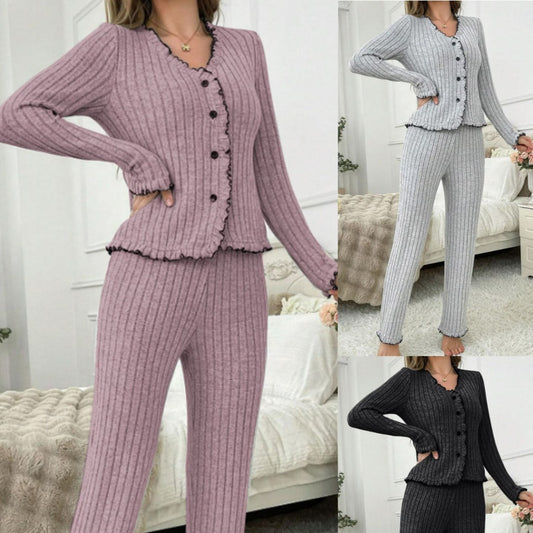 Femenza™ Casual Cardigan Loungewear Set