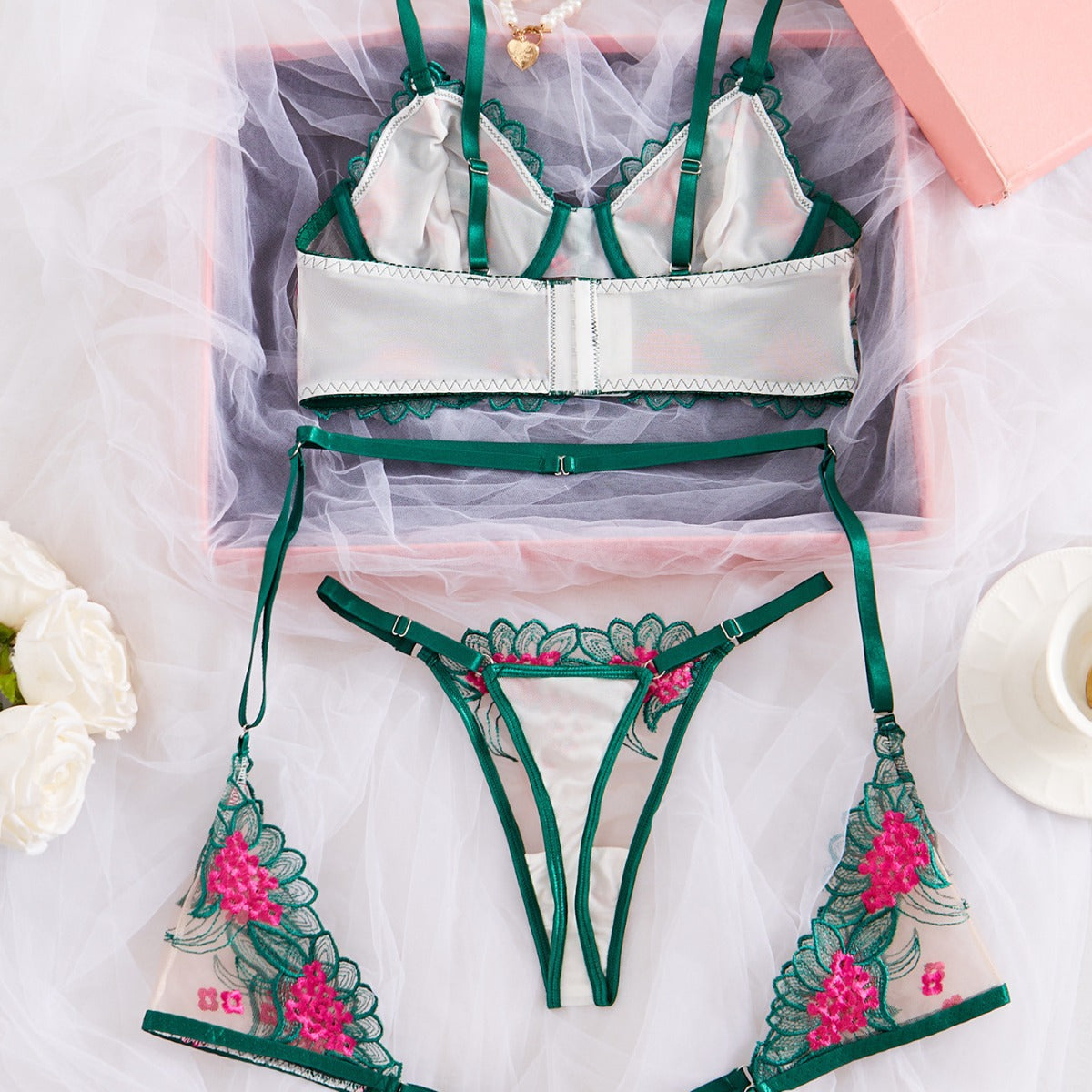 Femenza™ Sheer Intimate Apparel Match Set