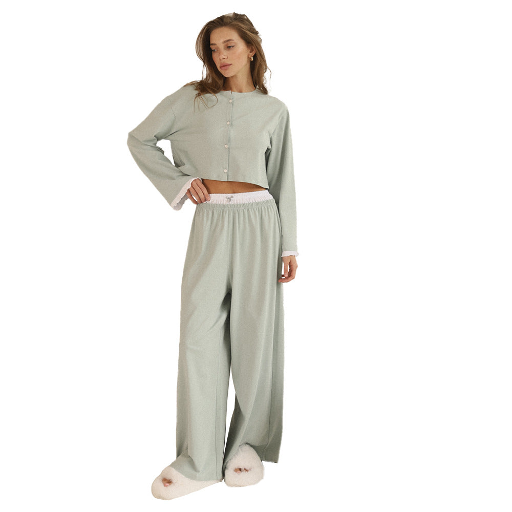 Femenza™ Long Sleeve And Pants Pajama Set Loungewear