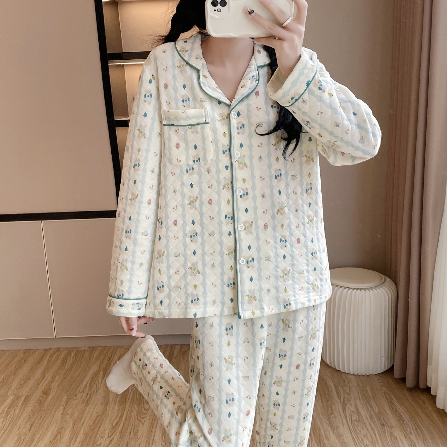 Femenza™ All-Cotton Cozy Sweet Loungewear Set