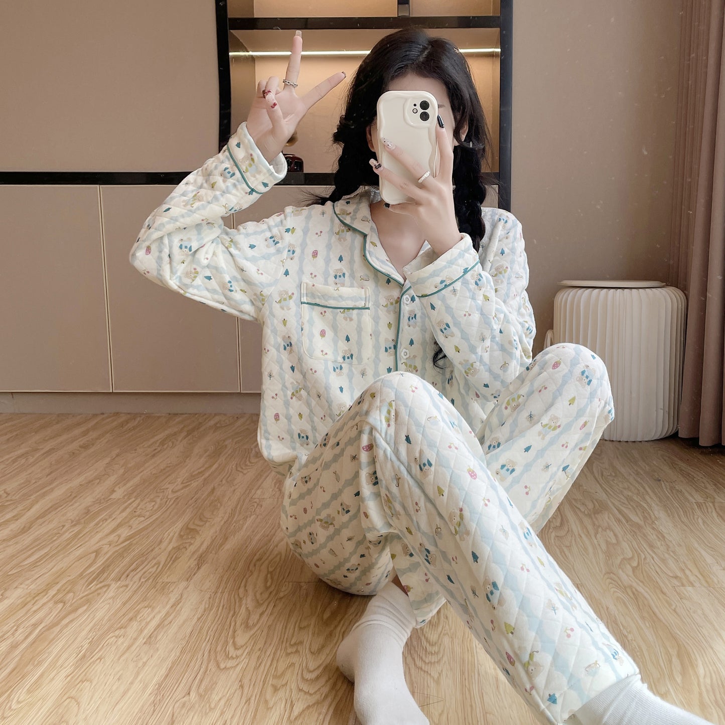 Femenza™ All-Cotton Cozy Sweet Loungewear Set