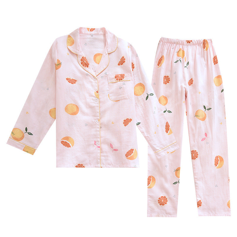 Femenza™ Print Long Sleeve Cotton Loungewear Set