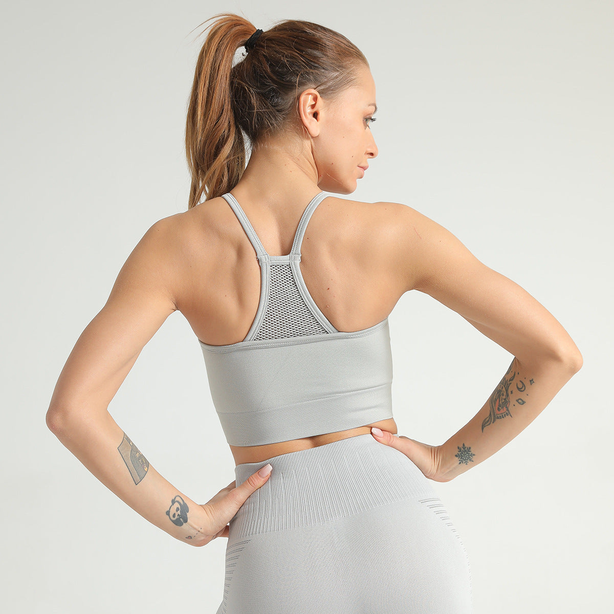 Femenza™ Quick-drying Breathable High-waist Mesh Tight Yoga Pants