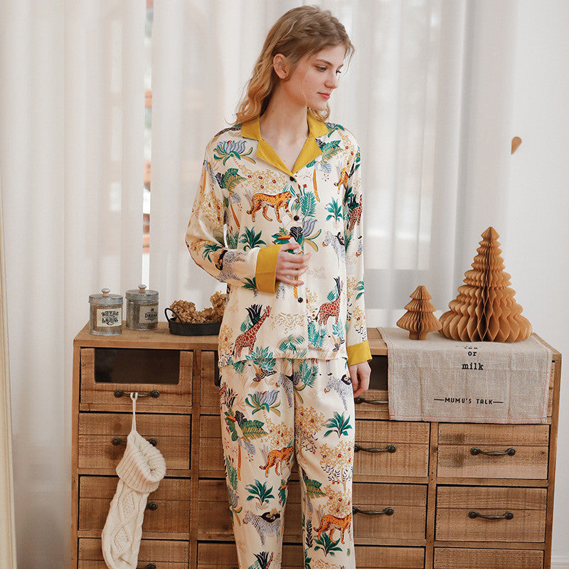 Femenza™ Rayon Tribute Mori Mirror Two-Tone Loungewear Set