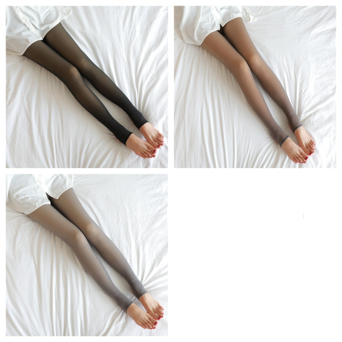 Femenza™ Translucent Plus Size Thermal Winter Leggings.