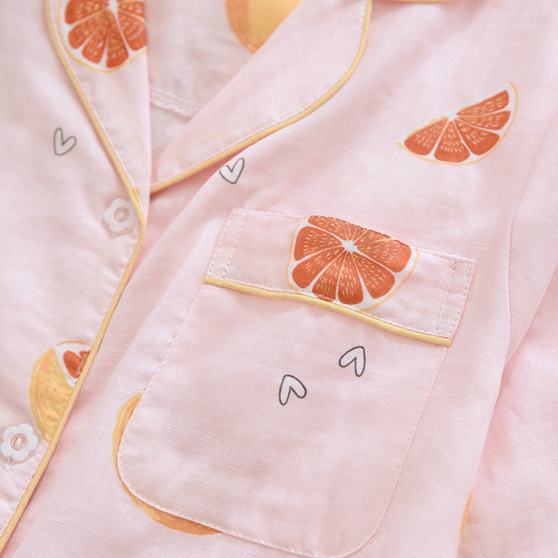 Femenza™ Print Long Sleeve Cotton Loungewear Set