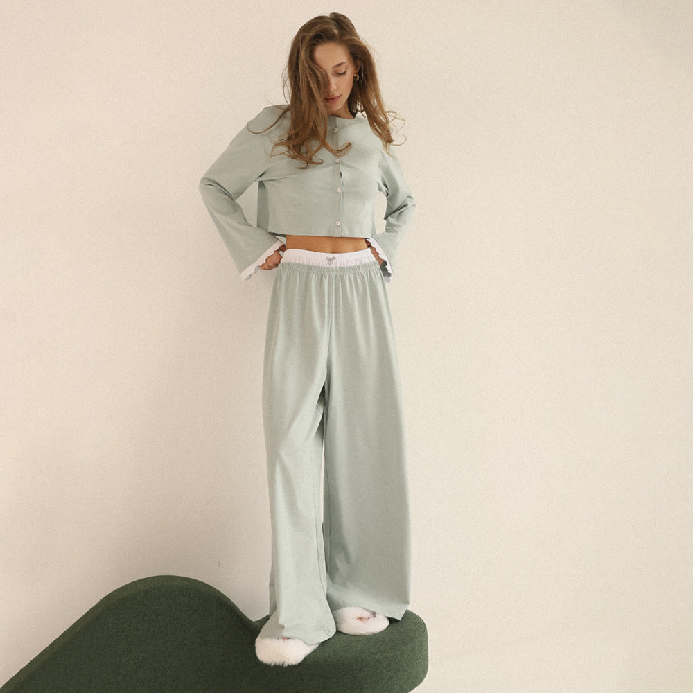 Femenza™ Long Sleeve And Pants Pajama Set Loungewear