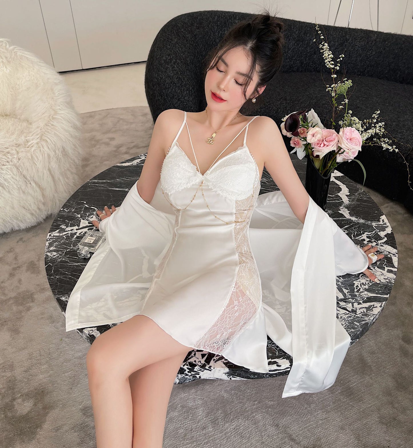 Femenza™ Lightweight French-style Silk  Loungewear