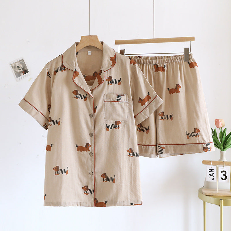 Femenza™ Women’s Casual Cartoon-Print Loungewear Set