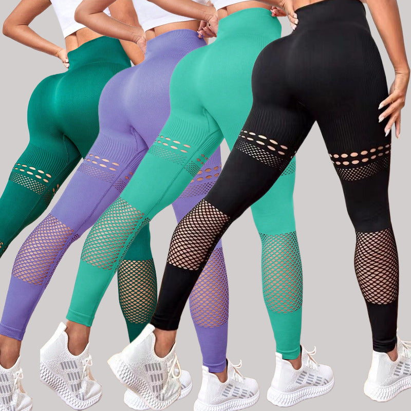 Femenza™ Hollow Seamless Yoga Pants Training Fitness Leggings