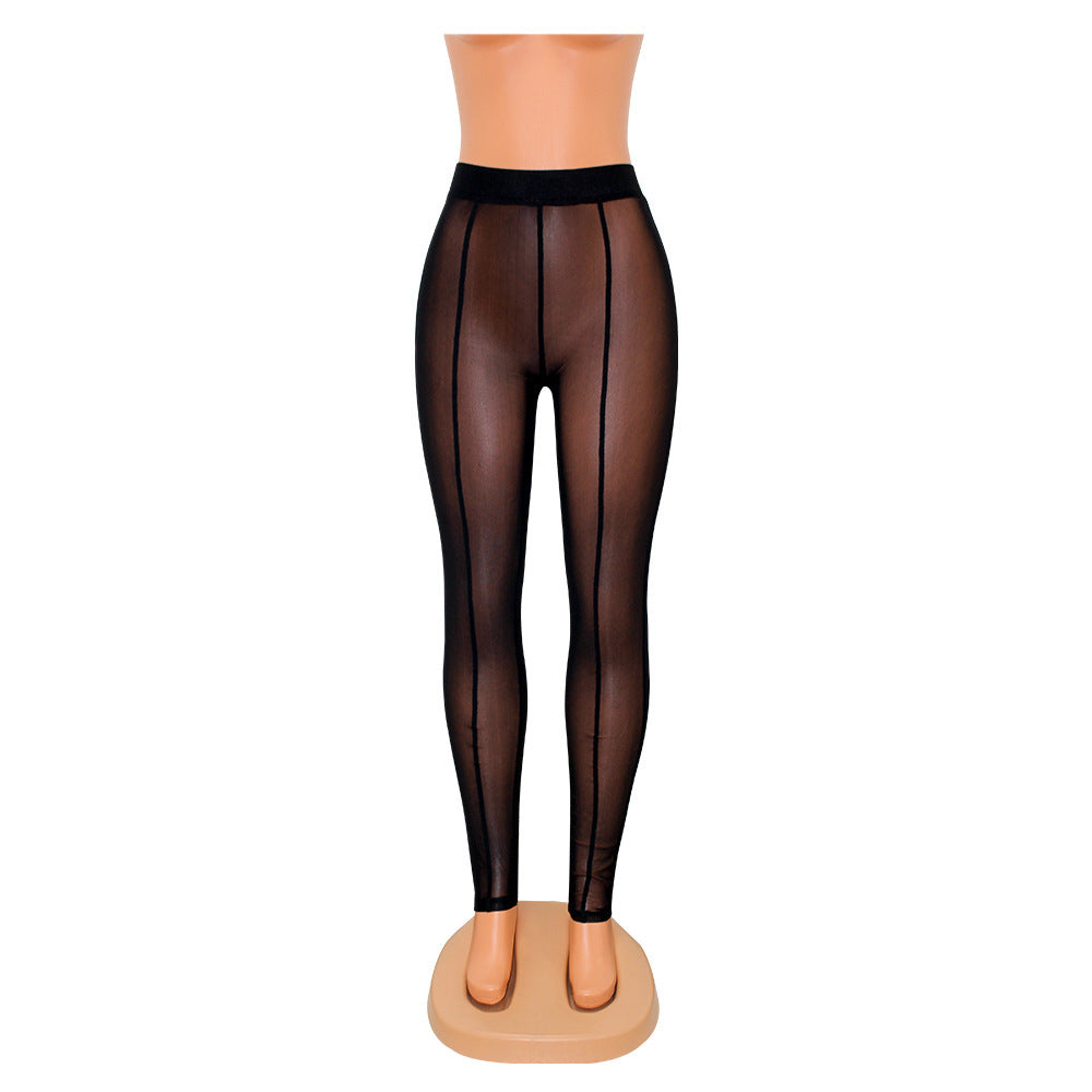 Femenza™ Skinny Mesh See-Through Leggings