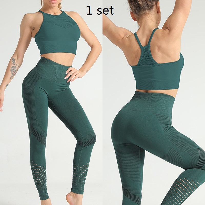 Femenza™ Quick-drying Breathable High-waist Mesh Tight Yoga Pants