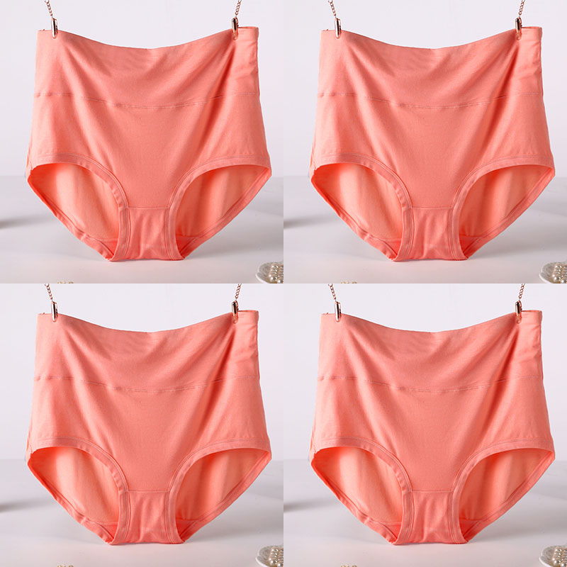 Femenza™ Women Underwear Soft Viscose Solid Color High Waist Panties 4pcs