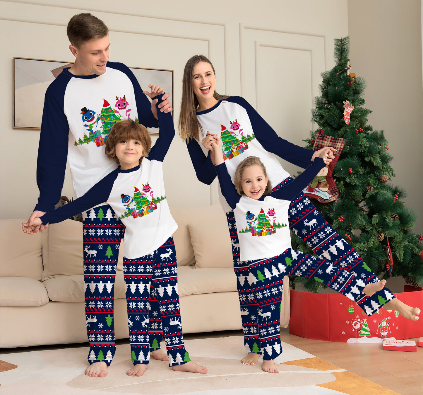 Femenza™ Family Matching Christmas Pajama Set