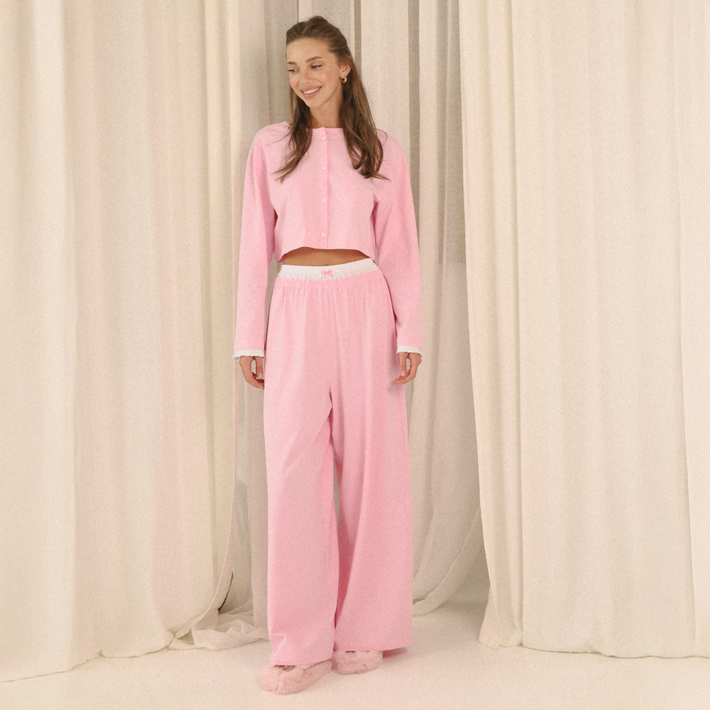 Femenza™ Long Sleeve And Pants Pajama Set Loungewear