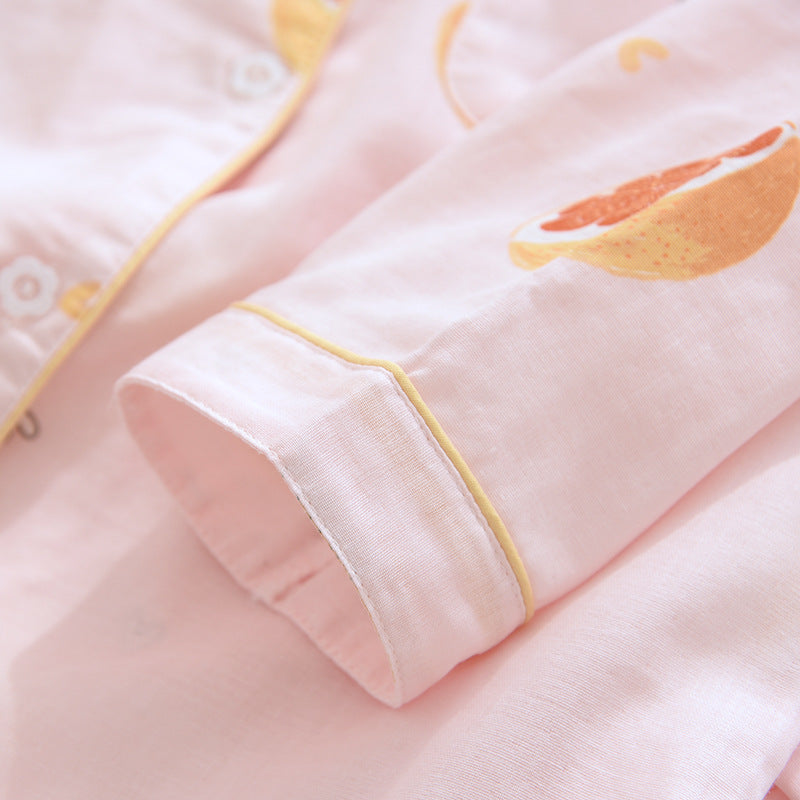 Femenza™ Print Long Sleeve Cotton Loungewear Set