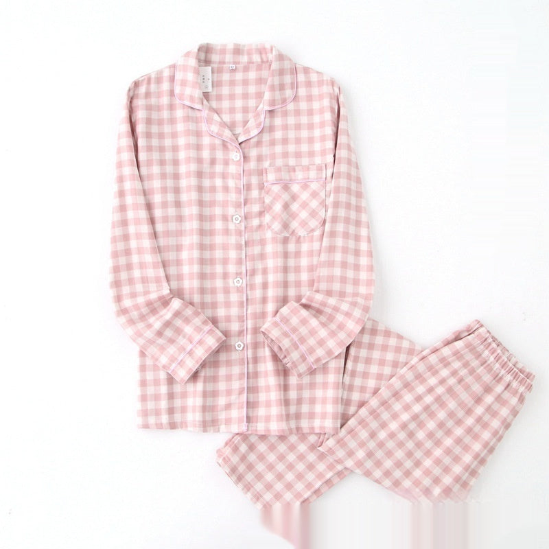 Femenza™ Spring Autumn Double-Layer Long-Sleeve Loungewear Set