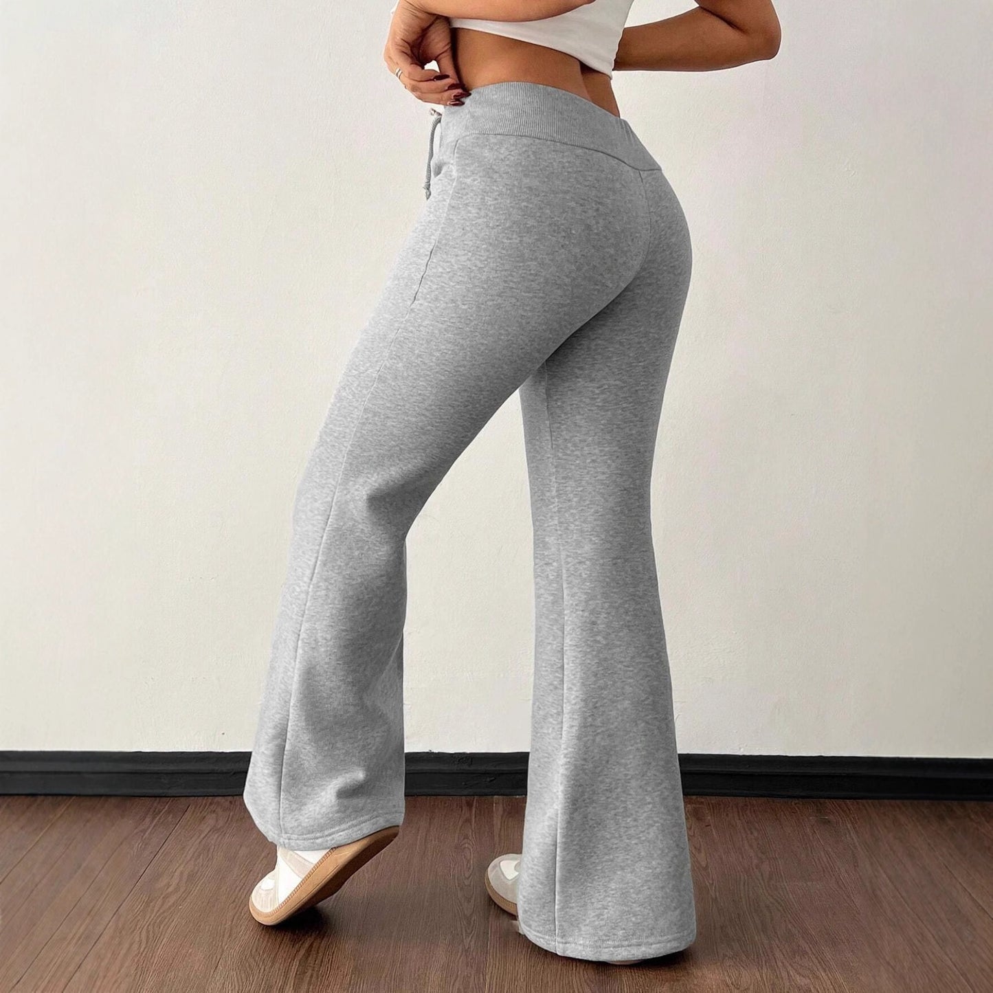 Femenza™ Padded Fleece High Waist Pure Color Sweatpants
