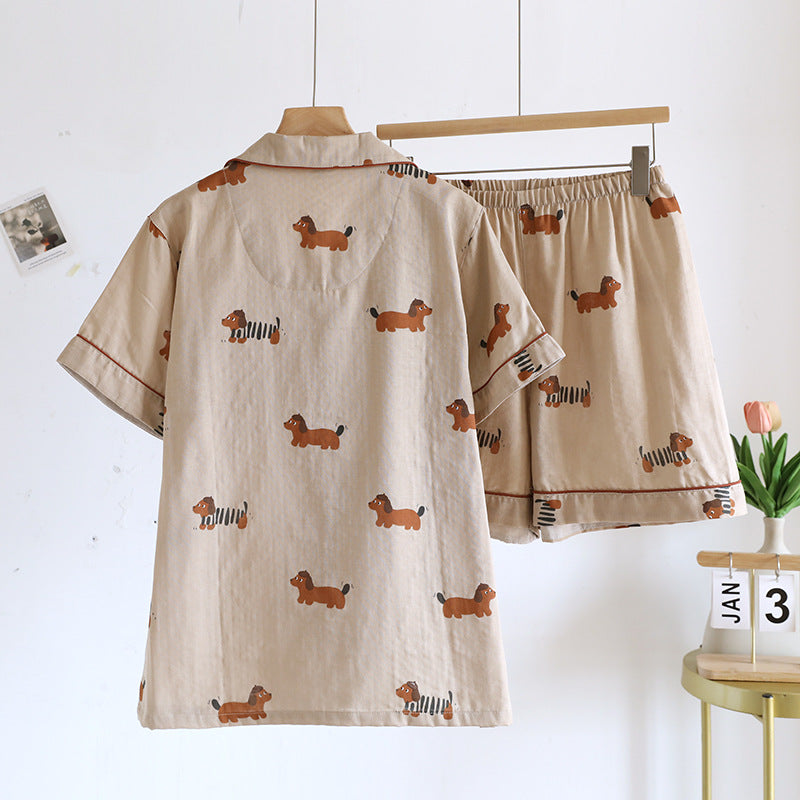 Femenza™ Women’s Casual Cartoon-Print Loungewear Set