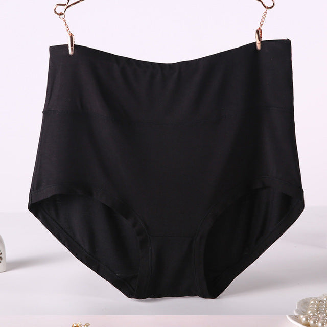 Femenza™ Women Underwear Soft Viscose Solid Color High Waist Panties 4pcs