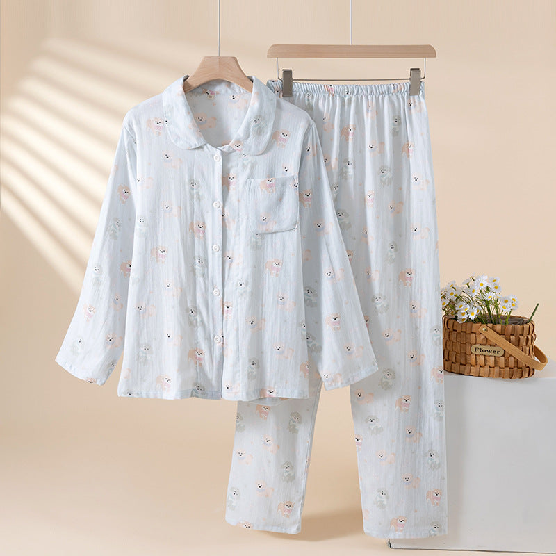 Femenza™ Pure Cotton Cartoon Print Summer Loungewear Suit