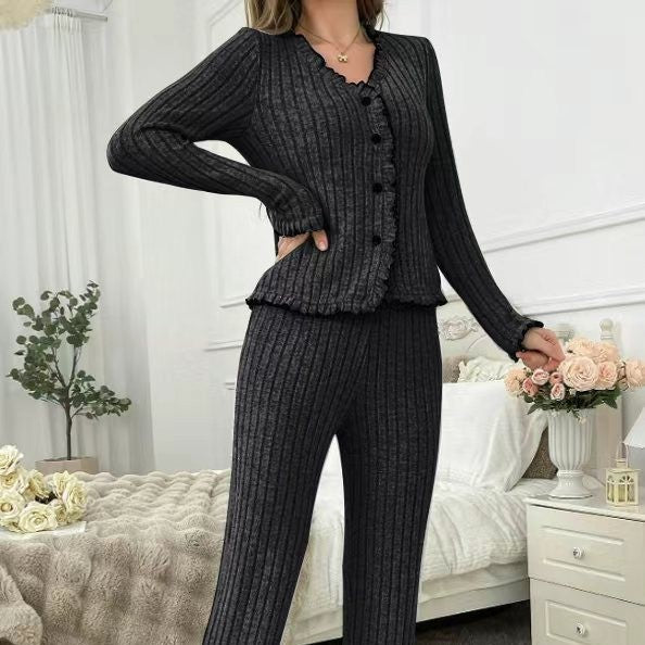 Femenza™ Casual Cardigan Loungewear Set